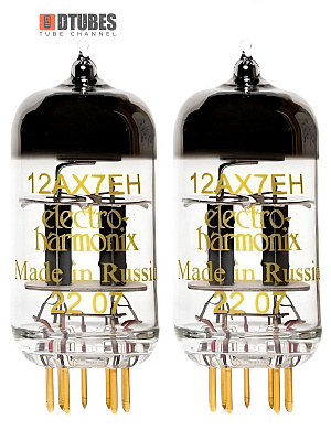 2 Радиолампы 12AX7 GOLD Electro-Harmonix